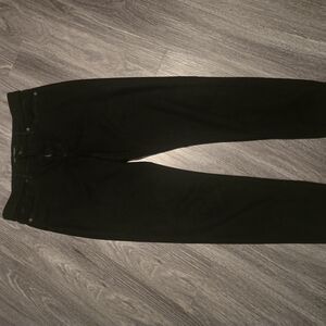 Black Faux Suede Jeans